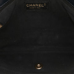 Medium Bicolor Calfskin Graphic Flap