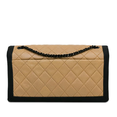 Medium Quilted Lambskin Grosgrain Two Tone Flap_2