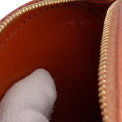 Small Calfskin Cuir Triomphe Oval Crossbody