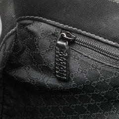 Leather Web Handbag