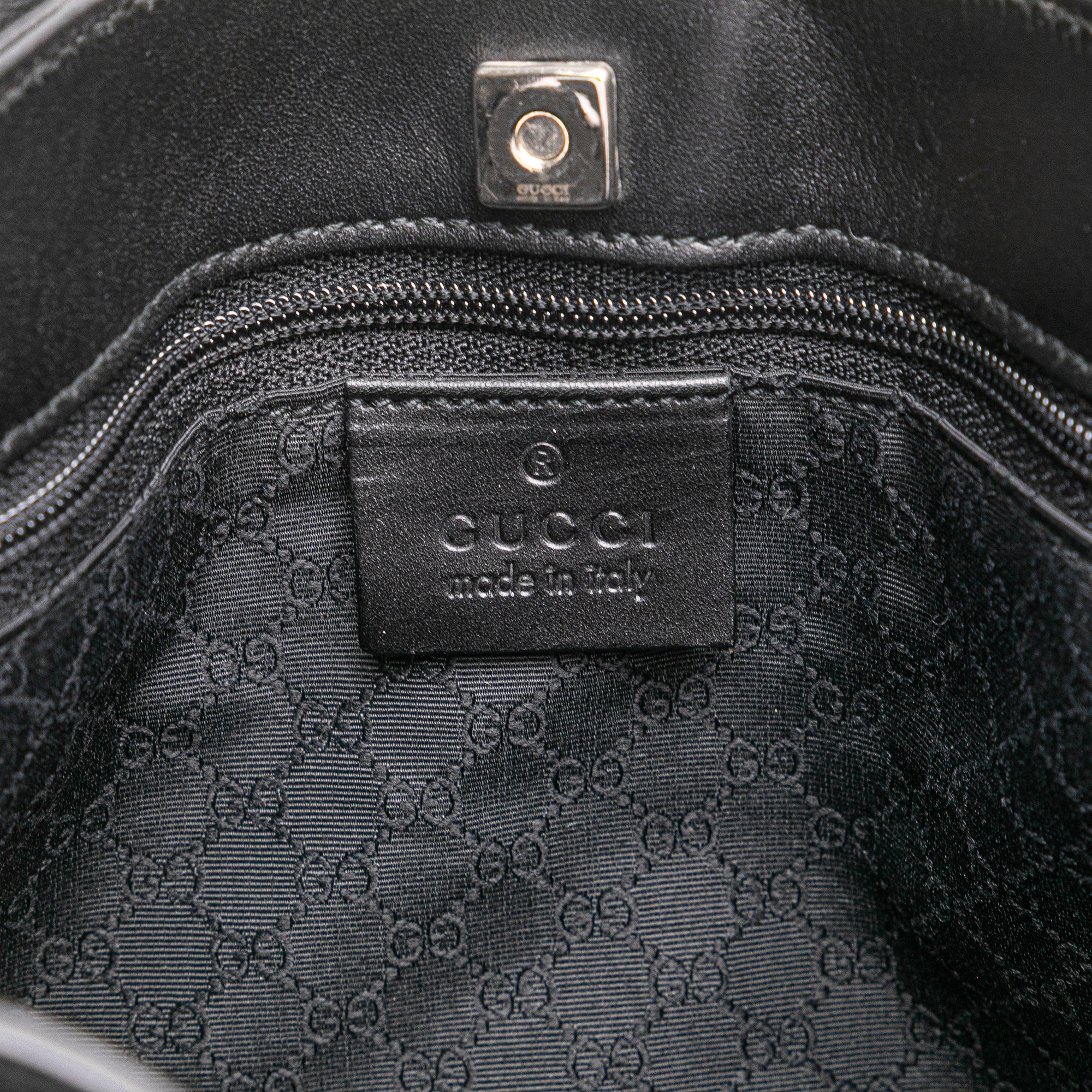Leather Web Handbag