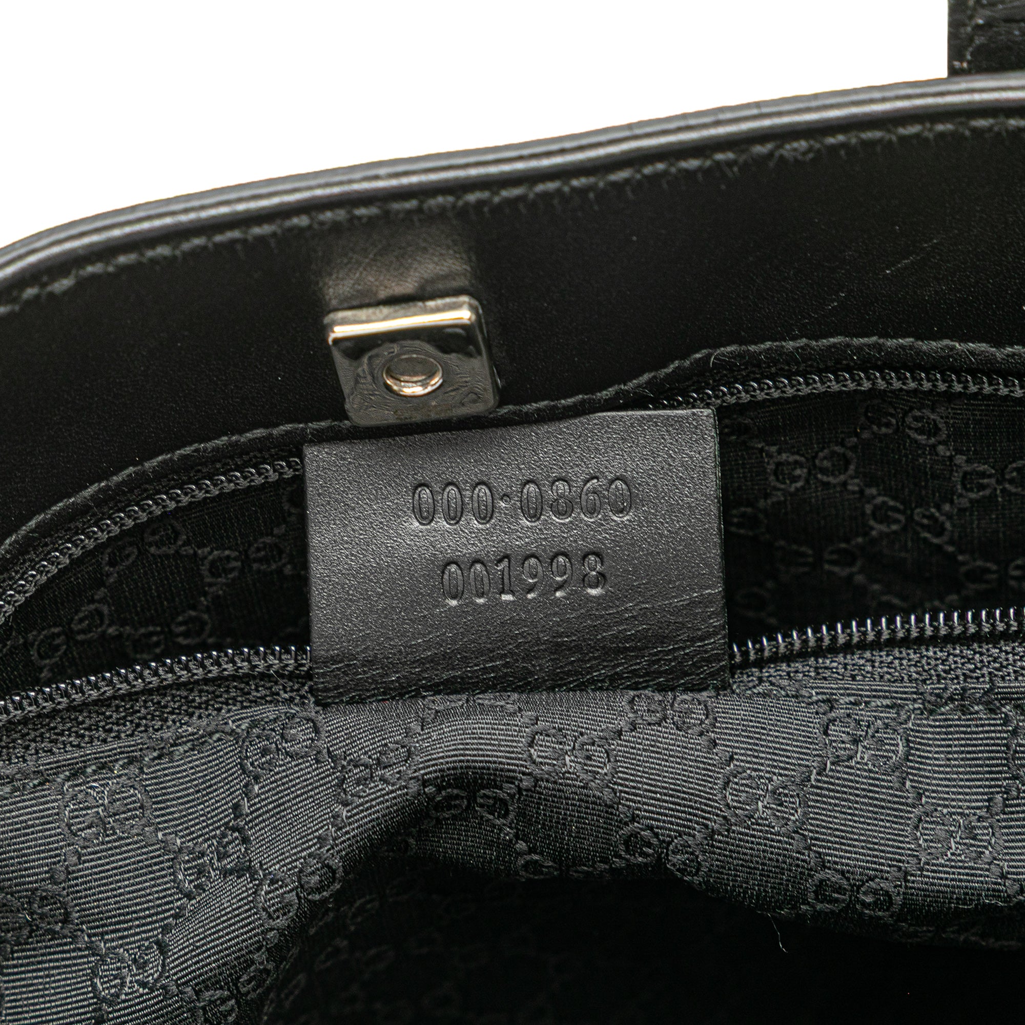 Leather Web Handbag