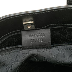 Leather Web Handbag