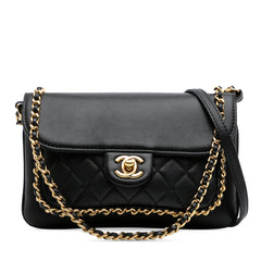 Small Quilted Lambskin CC Unchained Flap