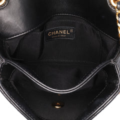 Small Quilted Lambskin CC Unchained Flap