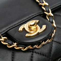 Small Quilted Lambskin CC Unchained Flap