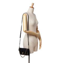 Small Quilted Lambskin CC Unchained Flap