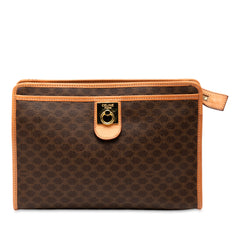 Macadam Coated Canvas Clutch