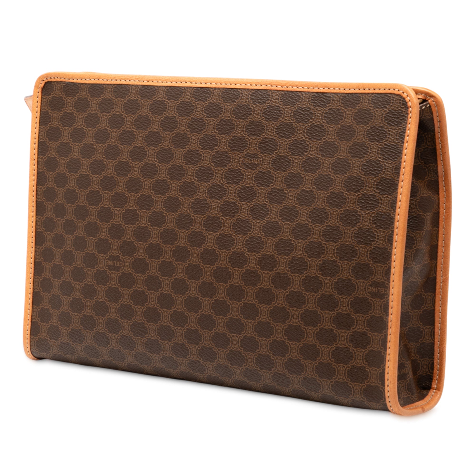 Macadam Coated Canvas Clutch