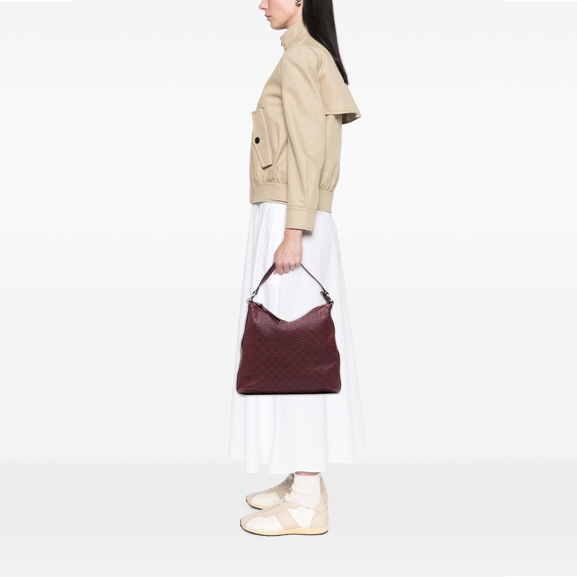 Guccissima Bamboo D Ring Hobo