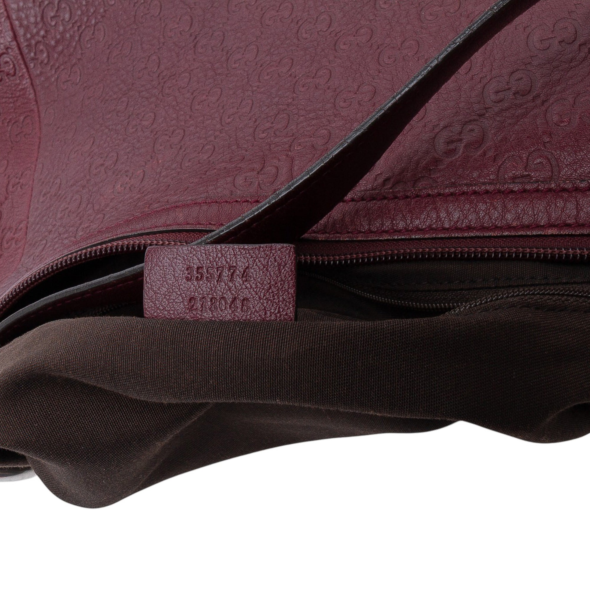 Guccissima Bamboo D Ring Hobo