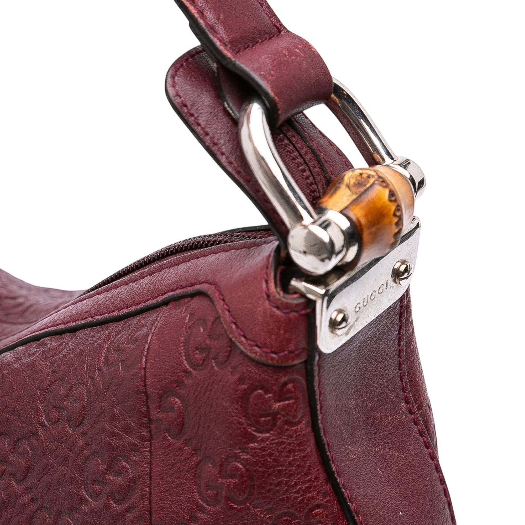 Guccissima Bamboo D Ring Hobo