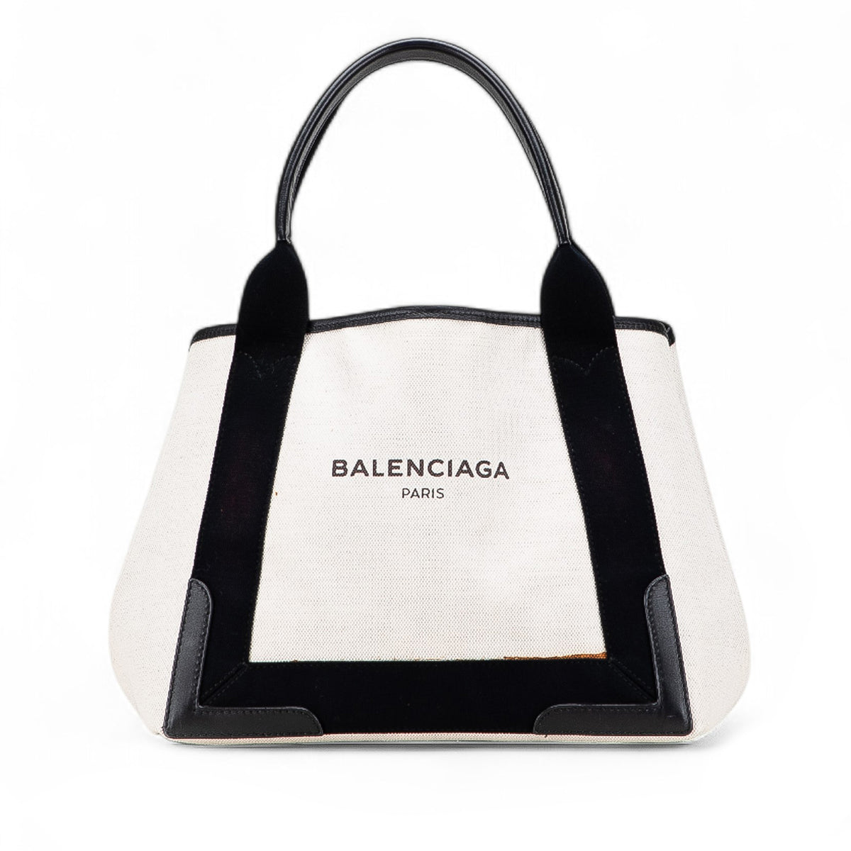 Canvas Navy Cabas Tote S