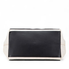 Canvas Navy Cabas Tote S
