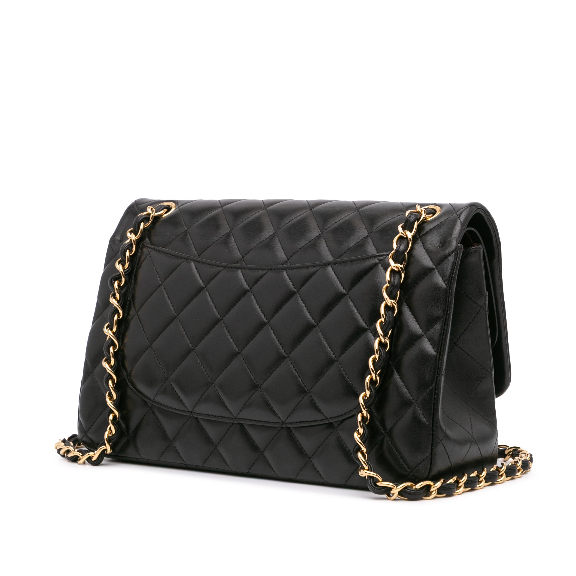 Jumbo Classic Lambskin Double Flap