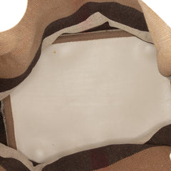 Medium Mega Check Canvas Ashby Bucket Bag