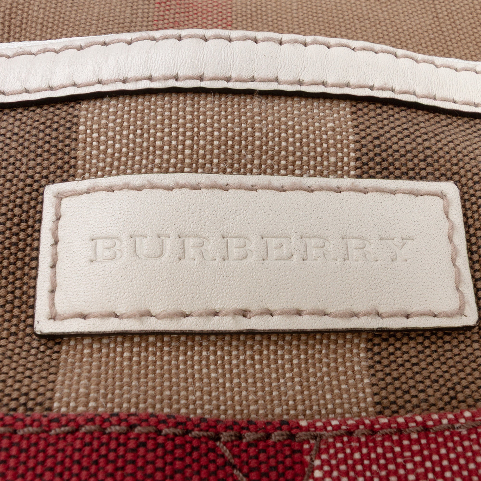 Medium Mega Check Canvas Ashby Bucket Bag