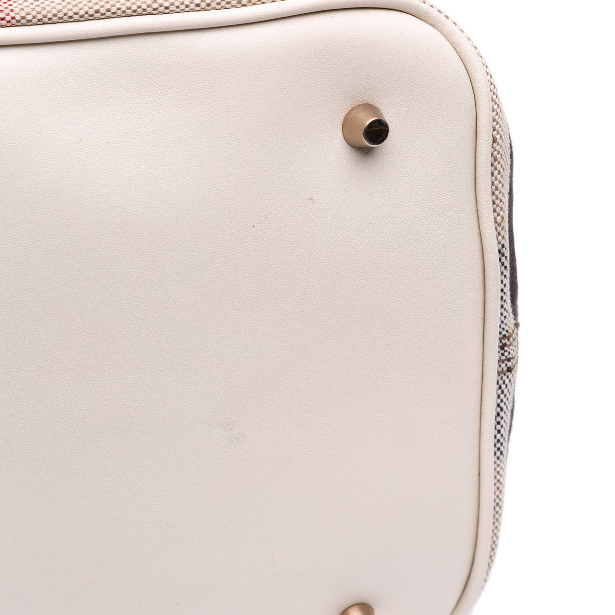 Medium Mega Check Canvas Ashby Bucket Bag