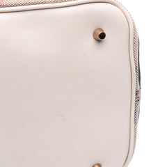 Medium Mega Check Canvas Ashby Bucket Bag