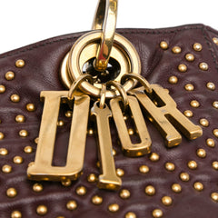 Medium Lambskin Cannage Studded Supple Lady Dior