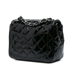 Mini Square Classic Patent Single Flap