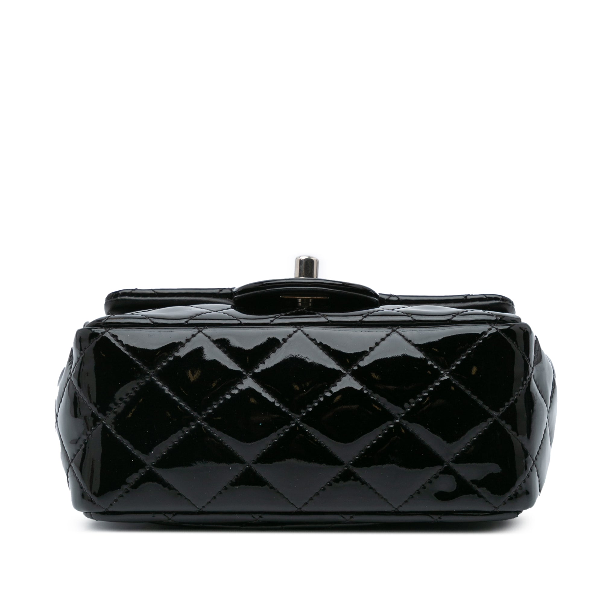 Mini Square Classic Patent Single Flap