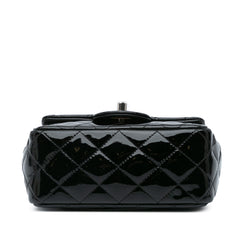 Mini Square Classic Patent Single Flap