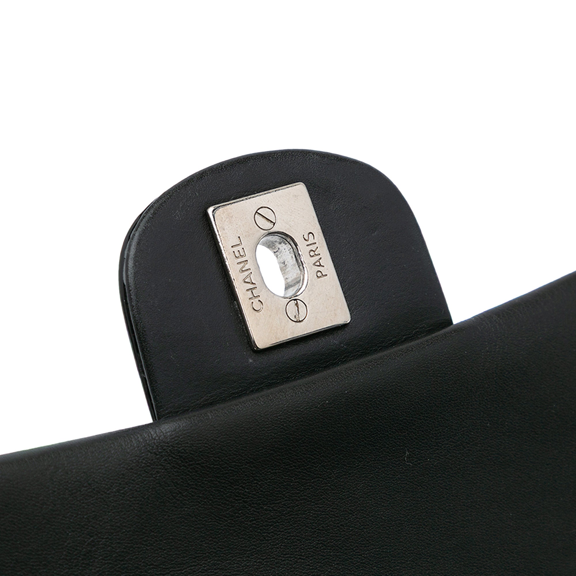 Mini Square Classic Patent Single Flap