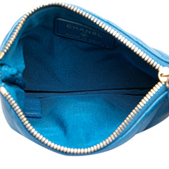 Chevron Lambskin O Case Pouch