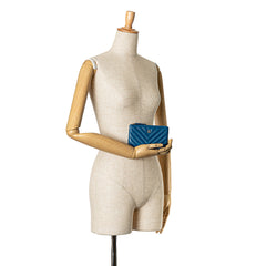 Chevron Lambskin O Case Pouch