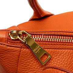 Vitello Daino Zip Top Convertible Tote