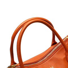 Vitello Daino Zip Top Convertible Tote