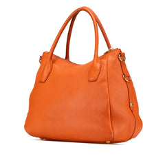 Vitello Daino Zip Top Convertible Tote