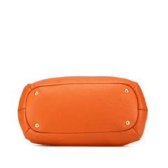 Vitello Daino Zip Top Convertible Tote