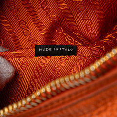 Vitello Daino Zip Top Convertible Tote