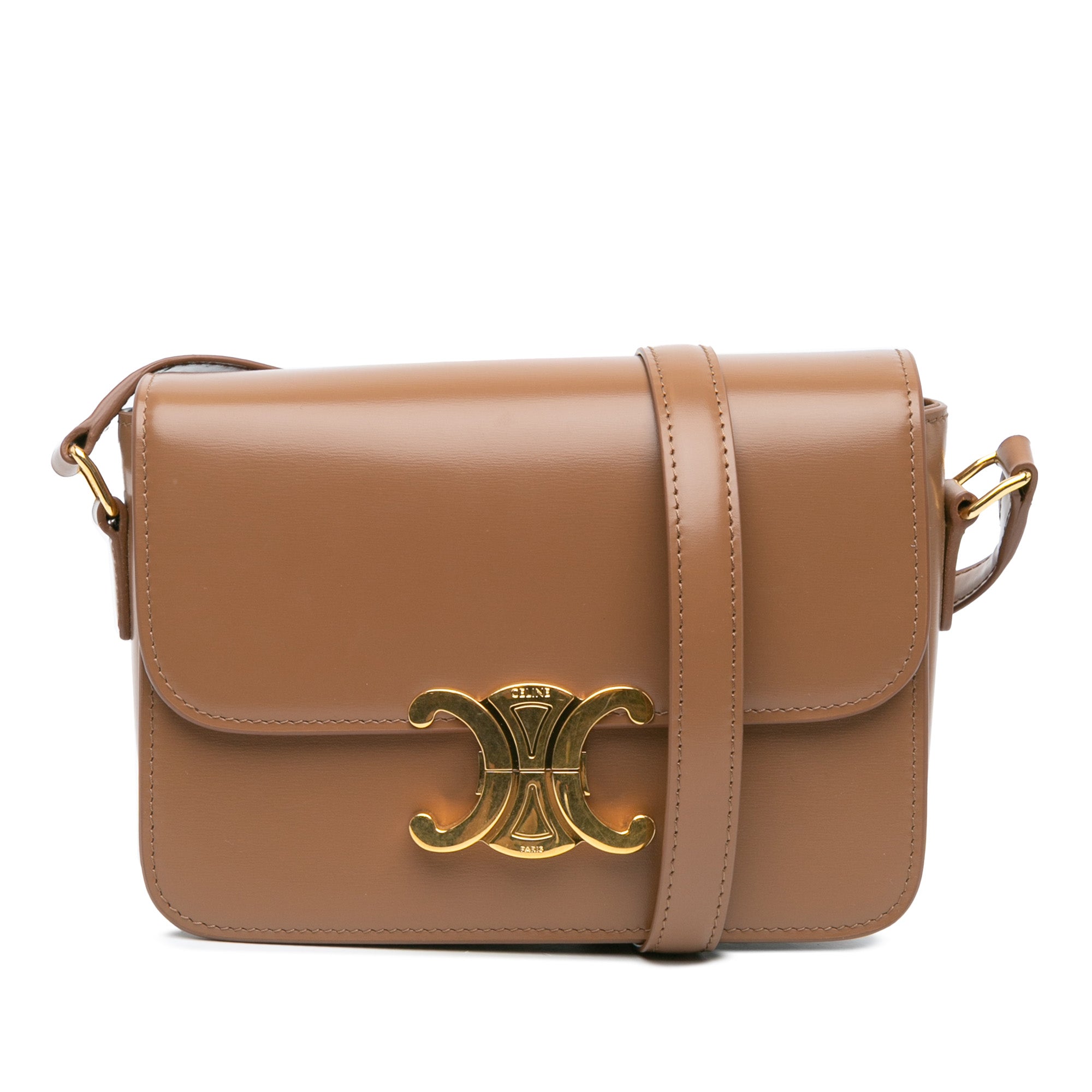 Teen Shiny Calfskin Triomphe Crossbody