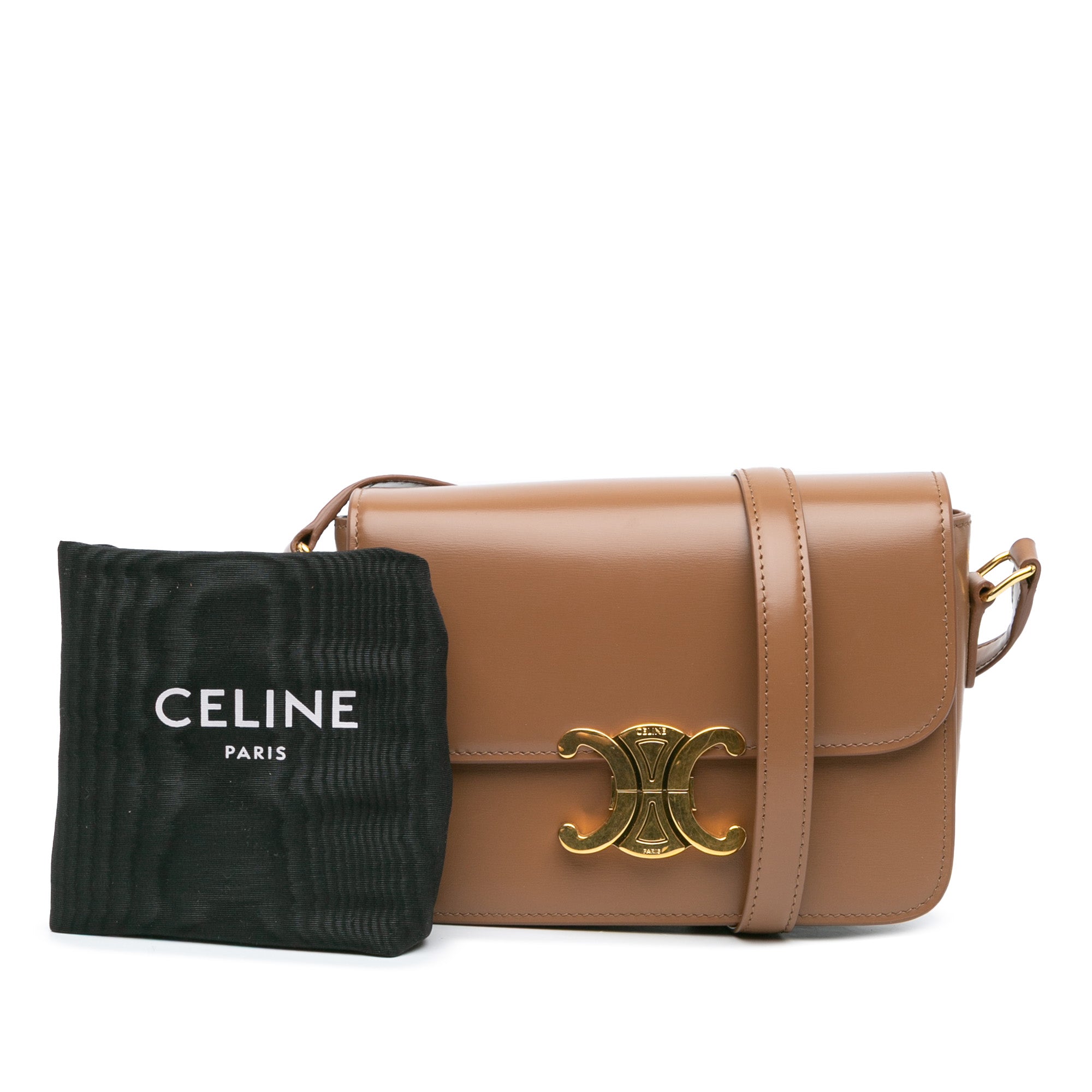 Teen Shiny Calfskin Triomphe Crossbody