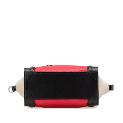 Nano Tricolor Nubuck and Calfskin Luggage Tote