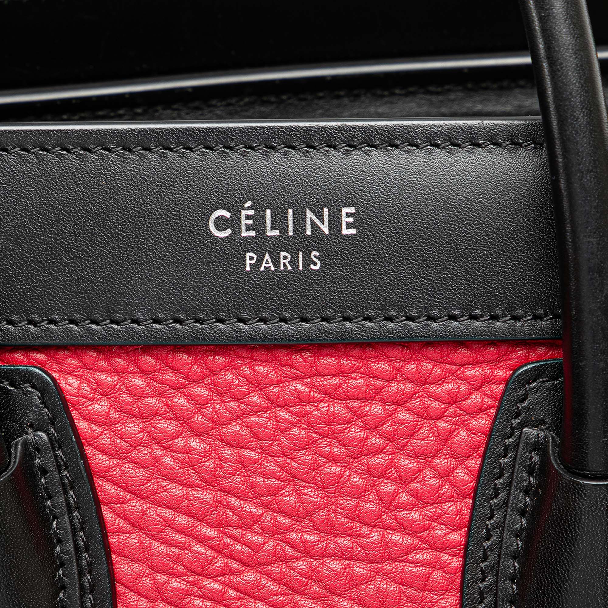 Nano Tricolor Nubuck and Calfskin Luggage Tote