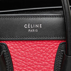 Nano Tricolor Nubuck and Calfskin Luggage Tote