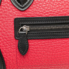Nano Tricolor Nubuck and Calfskin Luggage Tote