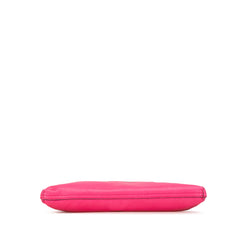 Medium Leather Logo Portfolio Clutch