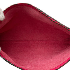 Medium Leather Logo Portfolio Clutch
