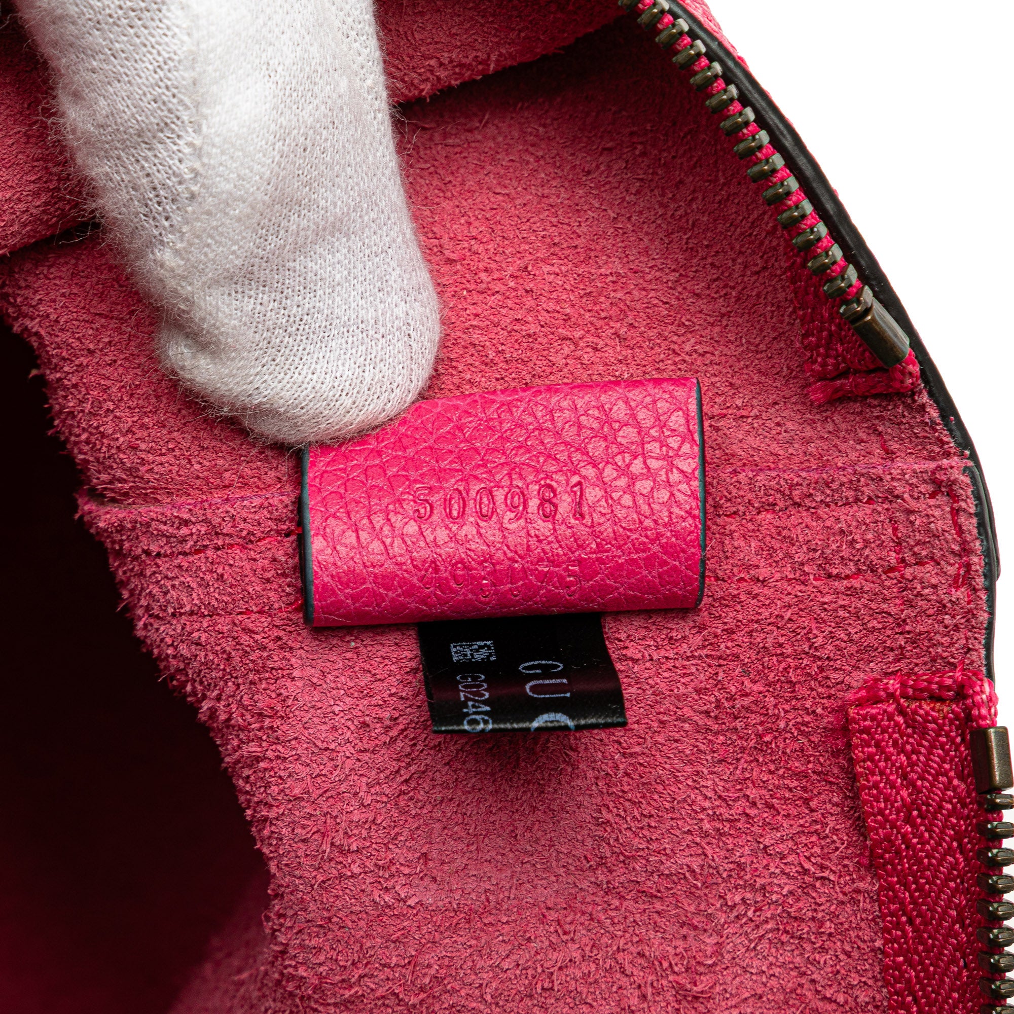 Medium Leather Logo Portfolio Clutch