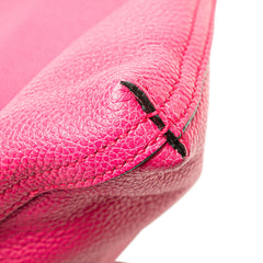 Medium Leather Logo Portfolio Clutch