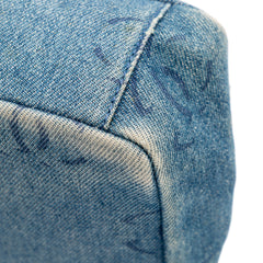 CC Printed Denim Single Flap