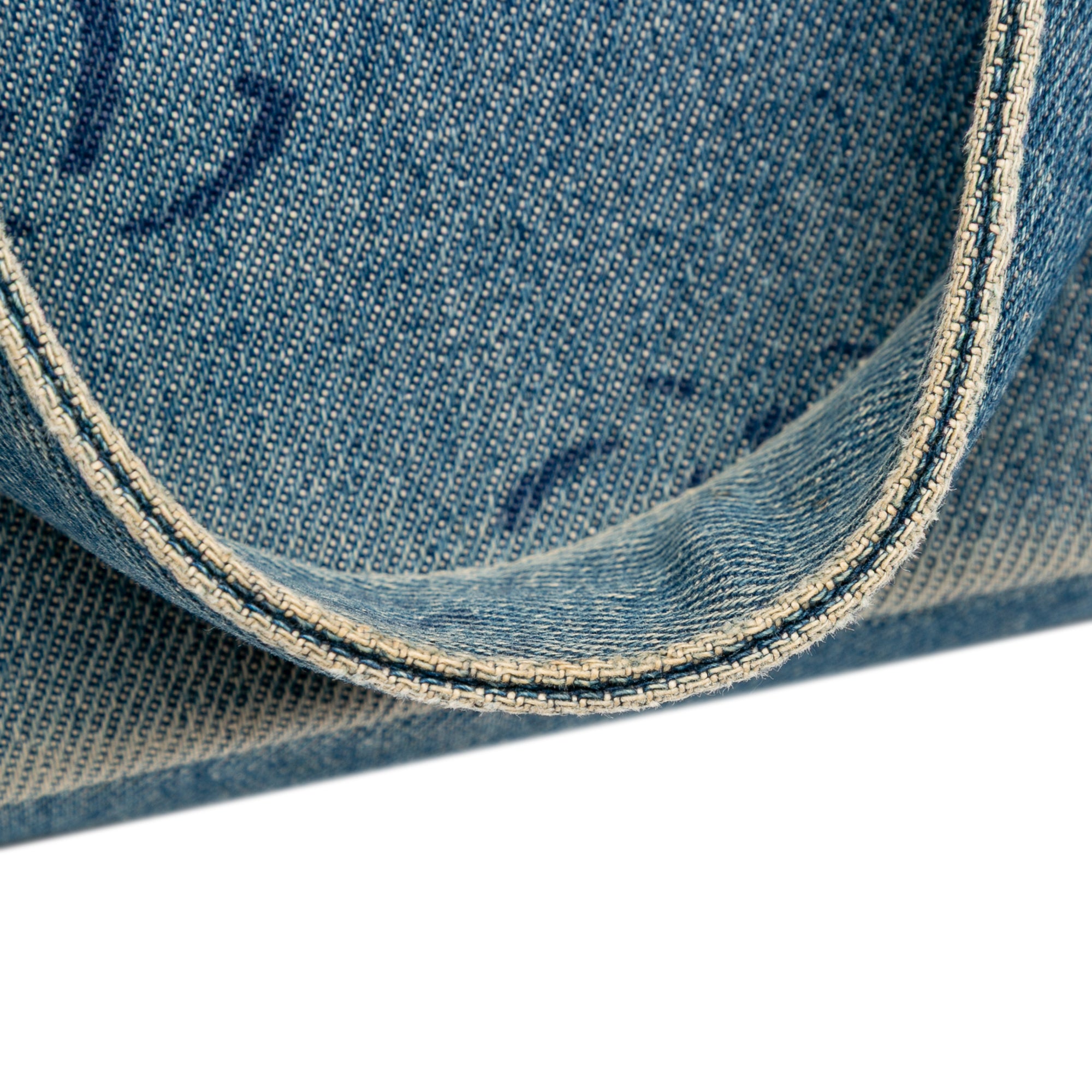 CC Printed Denim Single Flap