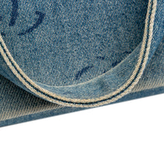 CC Printed Denim Single Flap