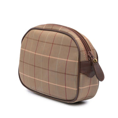 Vintage Check Canvas Clutch