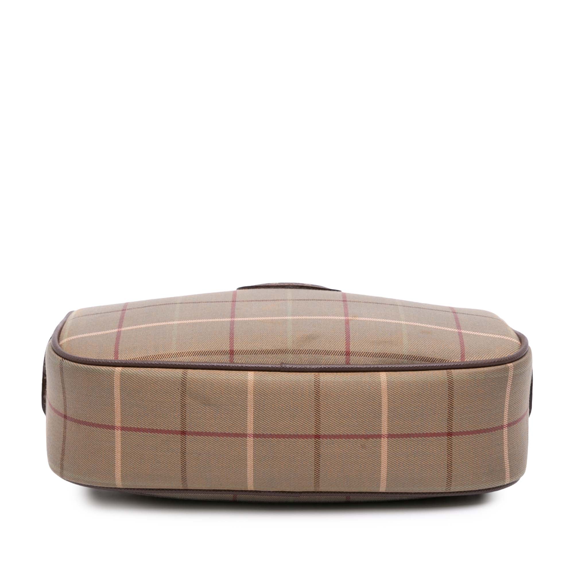 Vintage Check Canvas Clutch